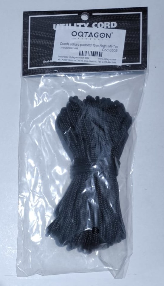 A real photo of Coarda utilitara paracord 15 m Negru Mil-Tec by Dax (2)