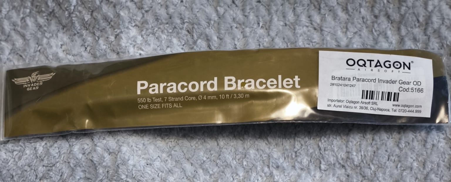 A real photo of Bratara Paracord Invader Gear OD by Solo (1)