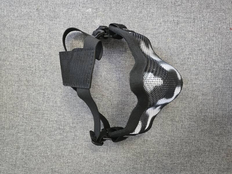 A real photo of Steel Protective Half Face Mask V.1 Skull Black by CONSTANTIN  (4)