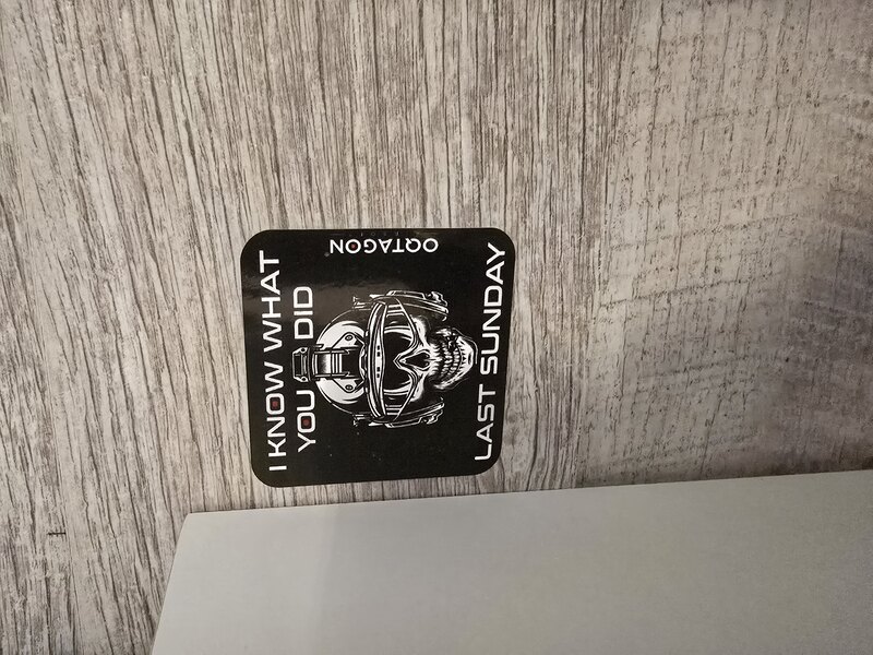 A real photo of Sticker Oqtagon by CONSTANTIN  (2)