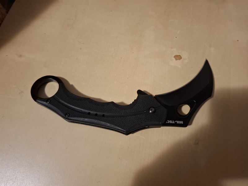 A real photo of Knife G10 Karambit Miltec by Bogdan (3)