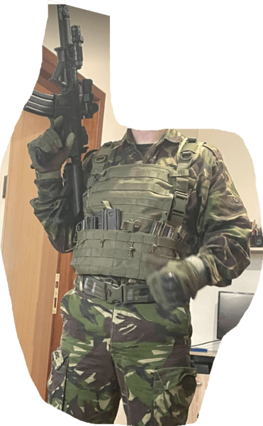 A real photo of Tactical Vest Chest Rig 8Fields Olive by Sebi Negescu (3)