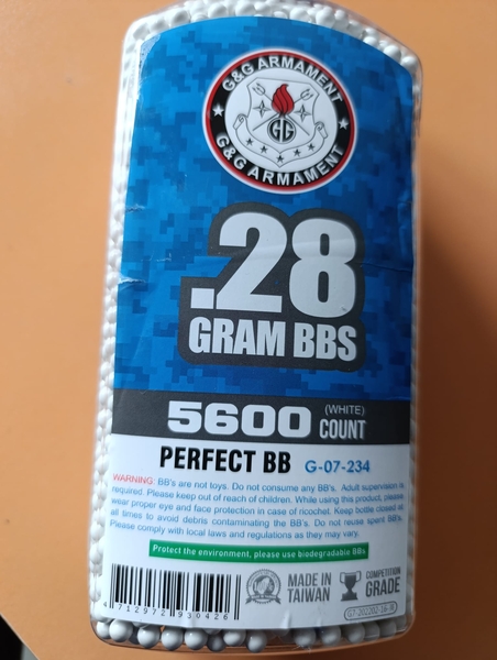 A real photo of BBS Bottle G&G Armament 0.28g 5600 pcs by RYAN (5)