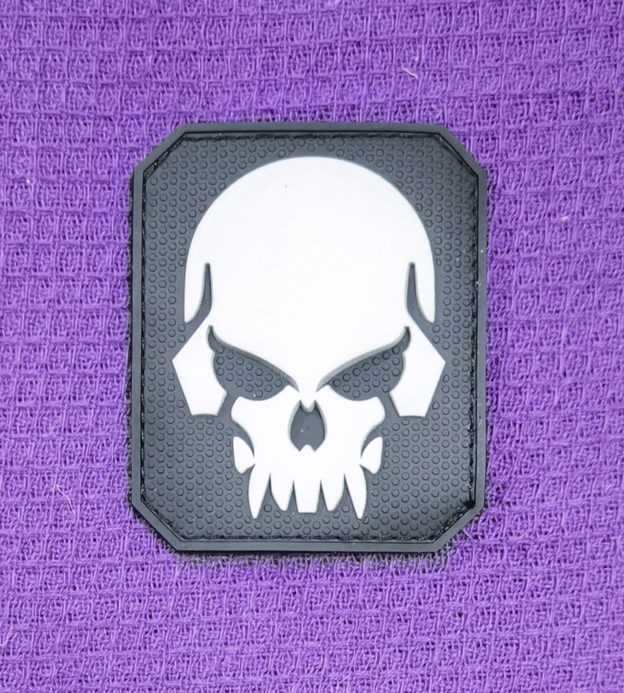 A real photo din Patch PVC SKULL 3D PATCH Mil-Tec Negru by Cosmin (3)