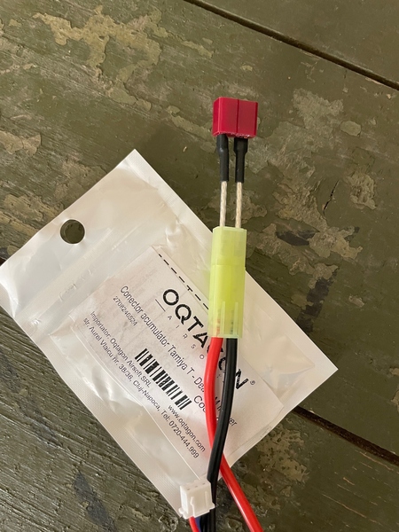 A real photo of Battery connector adapter Tamiya F - Deans M IPower by N (3)