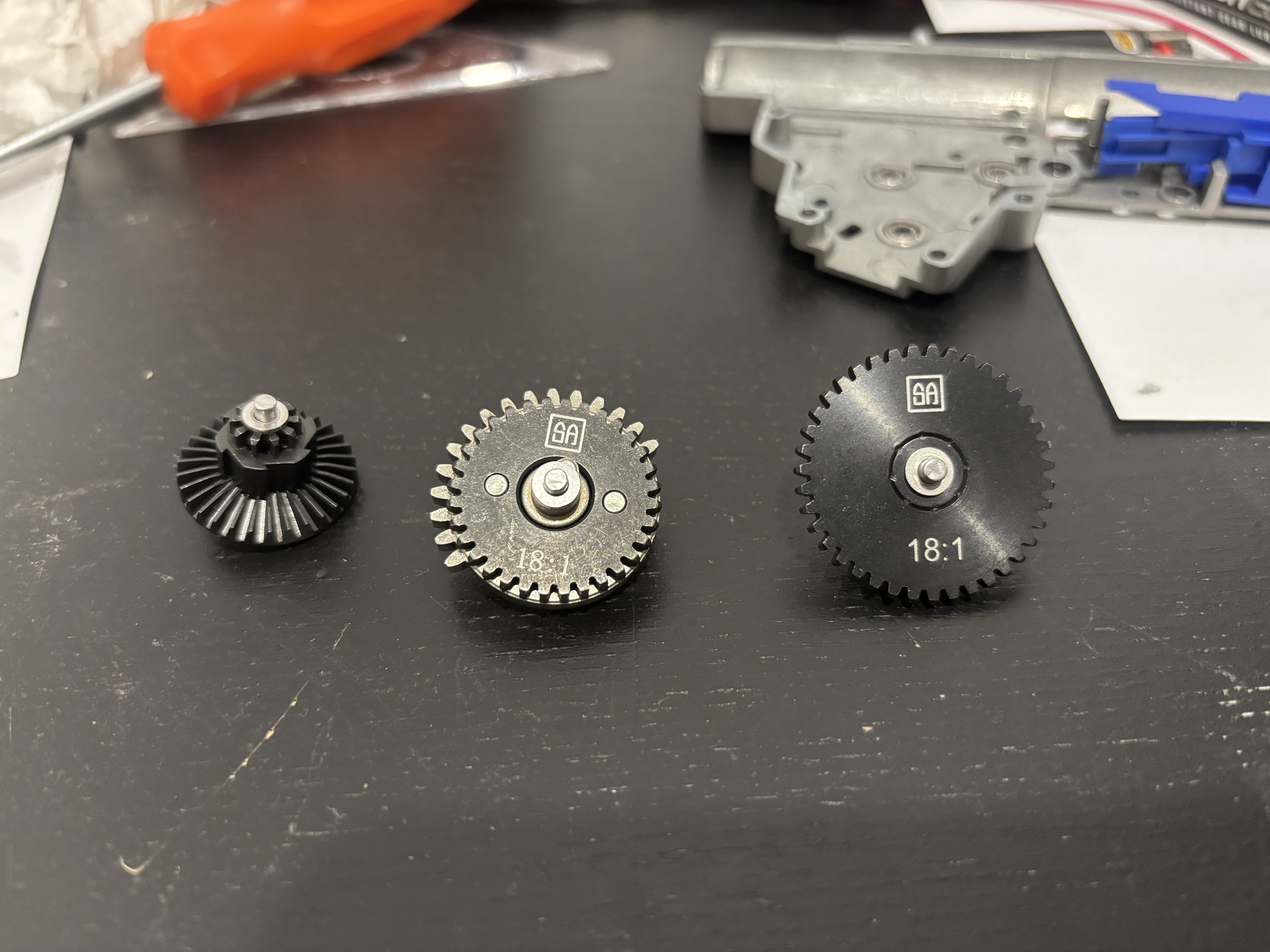 A real photo of Steel Gear Set CNC 18:1 Specna Arms by d (2)