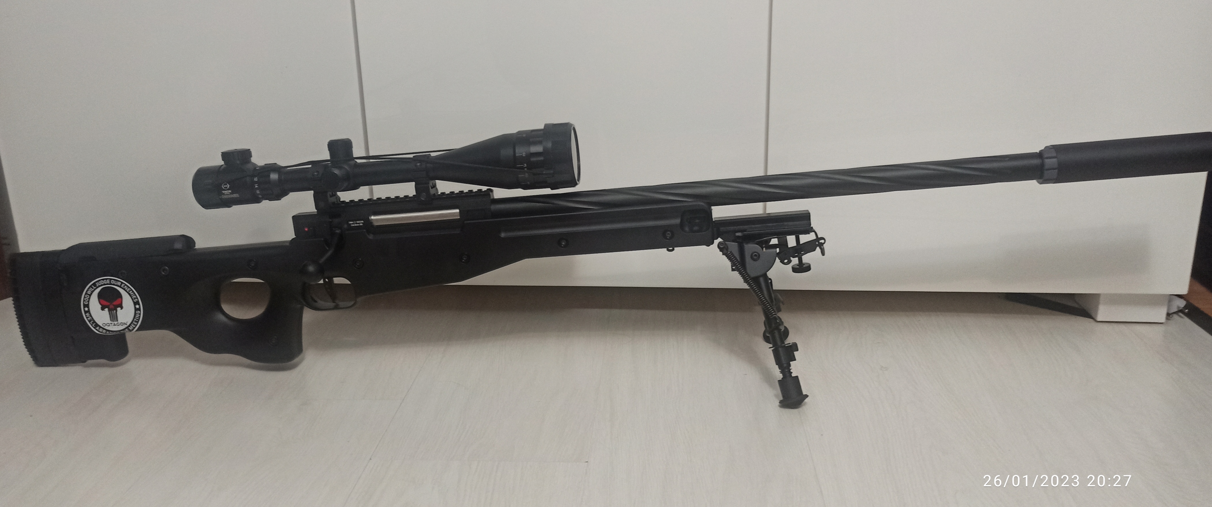 A real photo of Sniper rifle SSG96 2.8 J M160 Novritsch by Răzvan  (1)