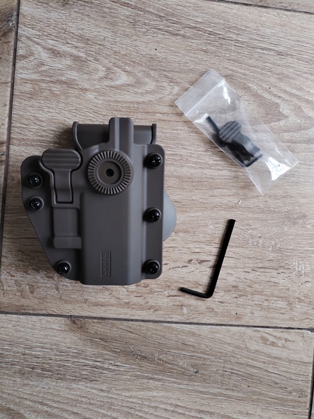 A real photo din Toc pistol universal Adaptor X Swiss Arms TAN by N01B4ME (3)