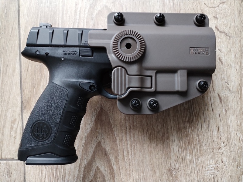 A real photo din Toc pistol universal Adaptor X Swiss Arms TAN by N01B4ME (4)