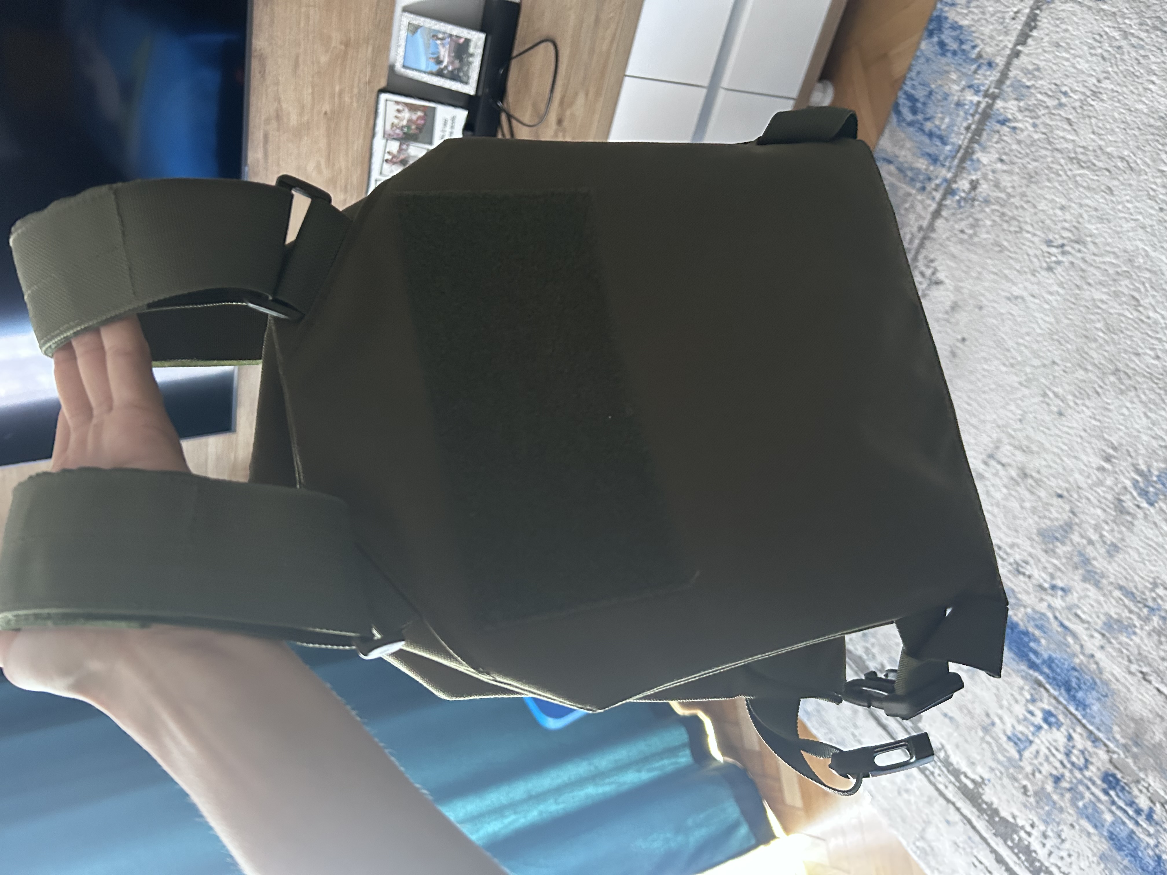 A real photo of Tactical Vest Plate Carrier with Inserts 8Fields Olive by Tritrax (1)
