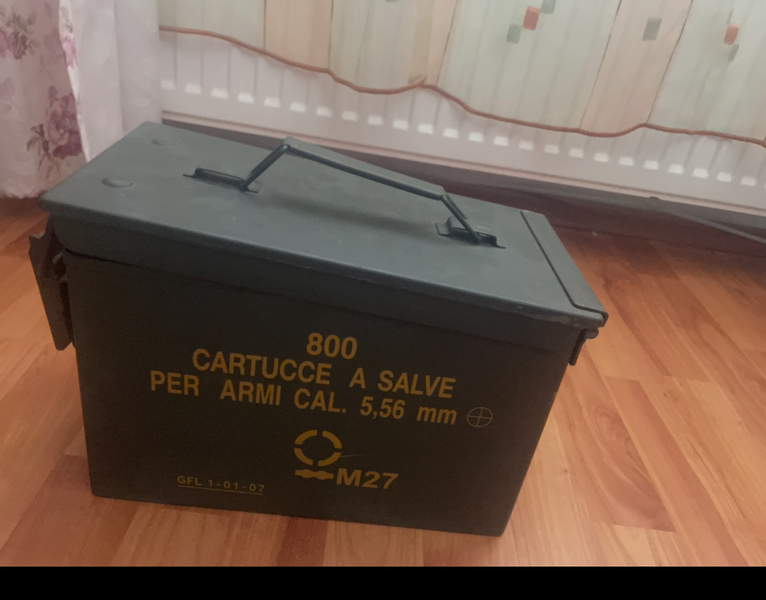 A real photo of Metal box US AMMO CAL.50/5.56 Miltec USED by Sebi Negescu  (1)