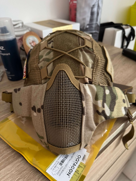 A real photo of Half Face Steel Mesh Mask 2.0 FAST PJ Multicam by Ady (1)