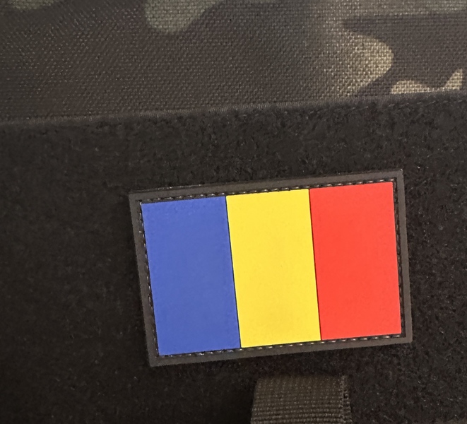 A real photo of Patch Romania Flag 3D GFC by Bun (2)