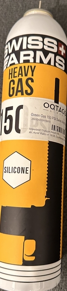 A real photo of Heavy Green Gas 150 PSI Swiss Arms 760 ml with silicone by Doru  (5)