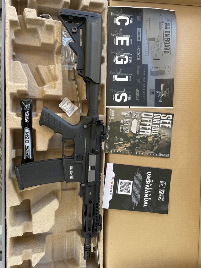 A real photo of Replica asalt SA-C21 CORE HAL ETU Specna Arms Negru by Stefan (2)