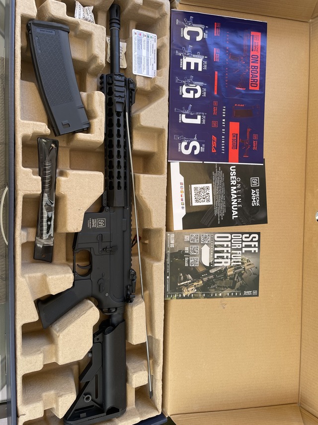 A real photo of Assault Rifle SA-F02 FLEX GATE X-ASR Specna Arms Black by Stefan (2)