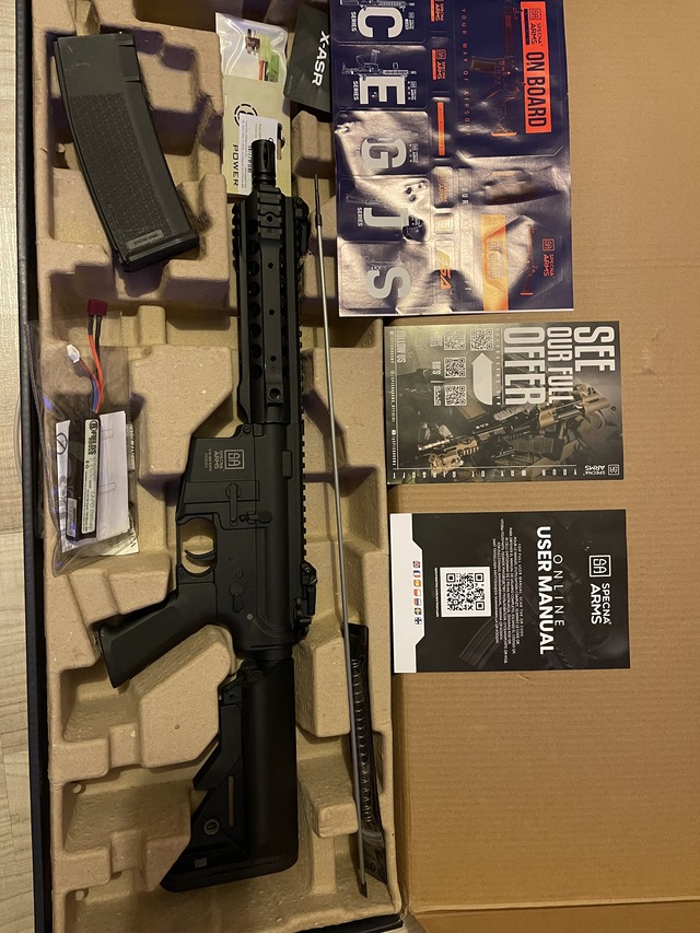 A real photo of Assault Rifle SA-F01 FLEX GATE X-ASR Specna Arms Black by Stefan (2)