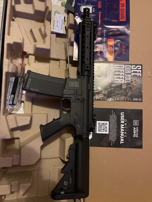 A real photo of Assault Rifle SA-F01 FLEX GATE X-ASR Specna Arms Black by Stefan (4)