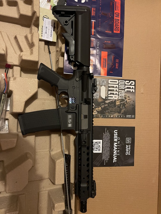 A real photo of Assault Rifle SA-F01 FLEX GATE X-ASR Specna Arms Black by Stefan (5)