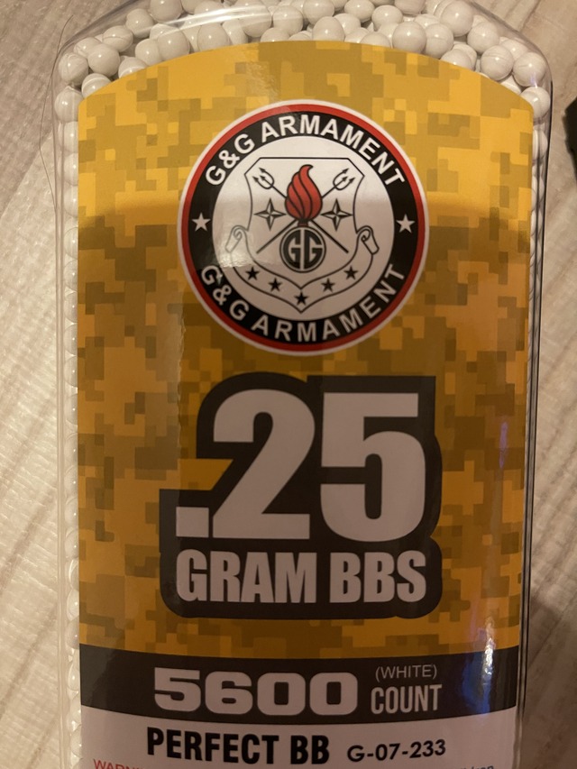 A real photo of Bidon bile G&G Armament 0.25g 5600buc by Stefan (2)