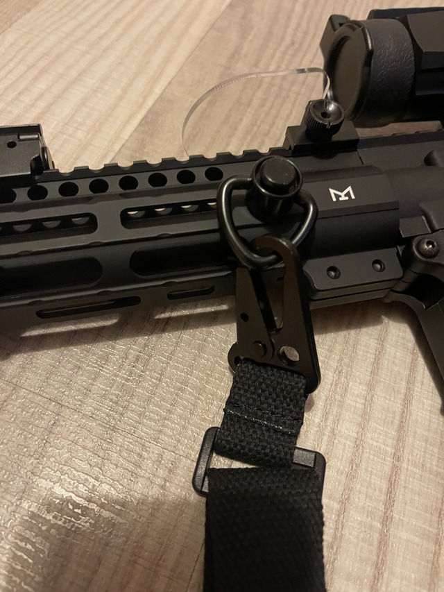 A real photo of Három pontos MP5/G3/M4 fekete taktikai vállszíj by Stefan (2)