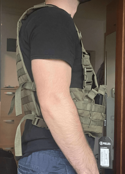 A real photo of Tactical Vest Chest Rig 8Fields Olive by Sebi Negescu (1)