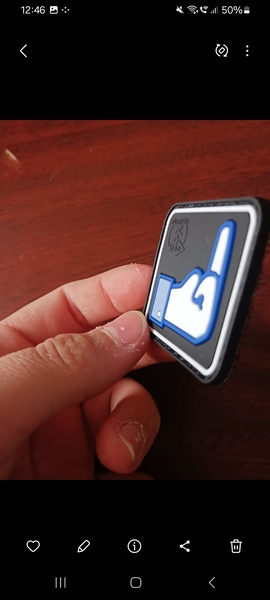 A real photo of Rubber Patch Dislike JTG by Robert  (2)