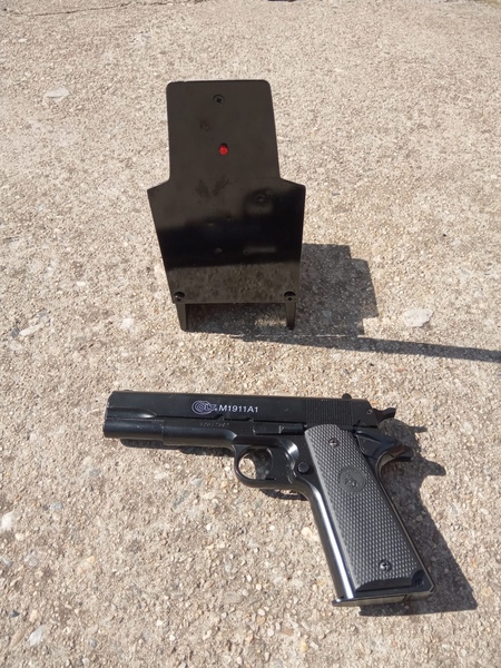 A real photo of CyberGun HPA Colt 1911 metal spring pistol by EchoBRAVO (2)