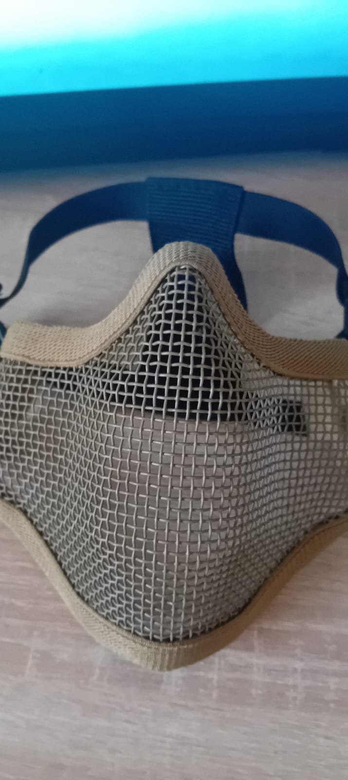 A real photo of Steel Protective Half Face Mask V.1 Coyote by Mexi (5)