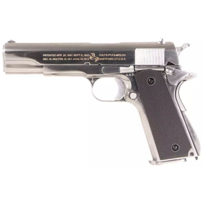 Colt 1911 A1 CO2 GBB pistol Cybergun Silver