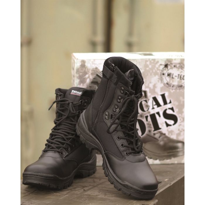 Boots Mil-Tec Tactical with YKK Zipper Black 43