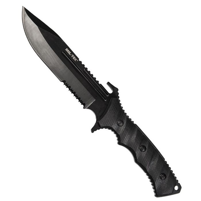 Knife G10 Combat with nylon sheath Miltec