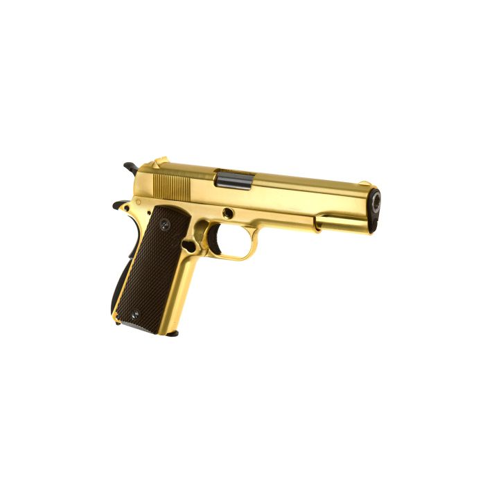 M1911 Full Metal Gold gas GGB pistol WE