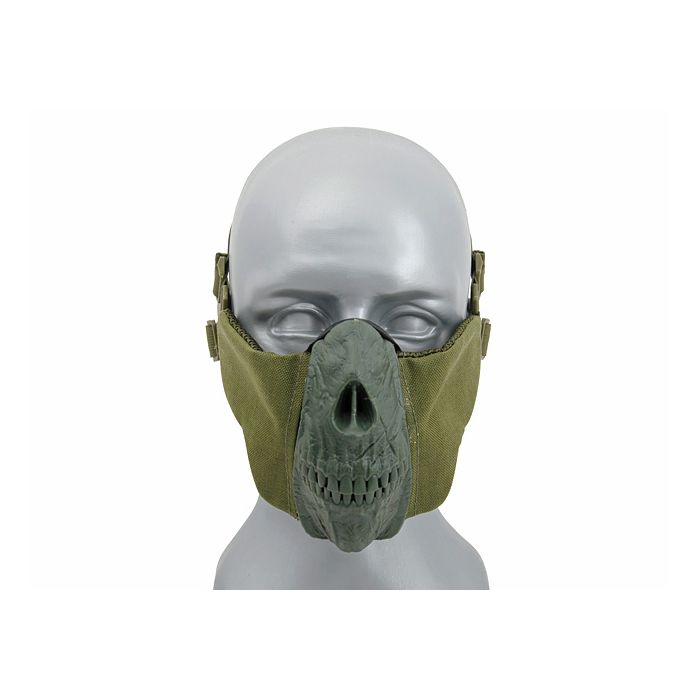 Half Face Skull Mask CS Olive