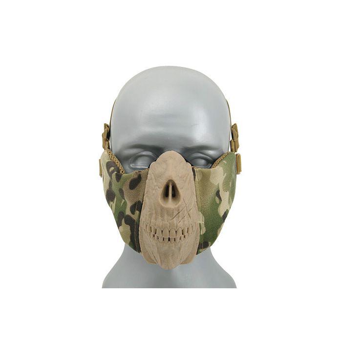 Half Face Skull Mask CS Multicam