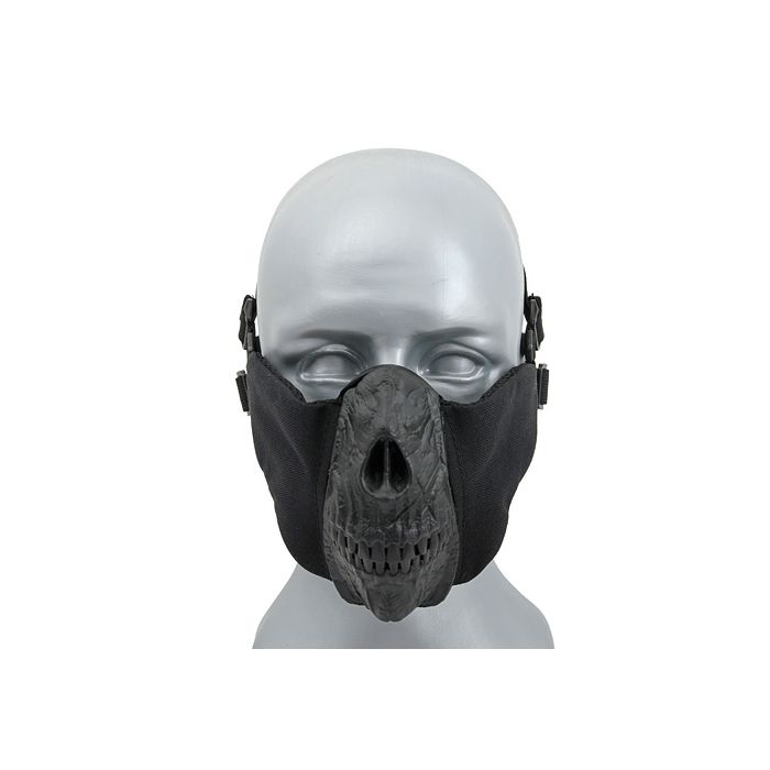 Half Face Skull Mask CS Black