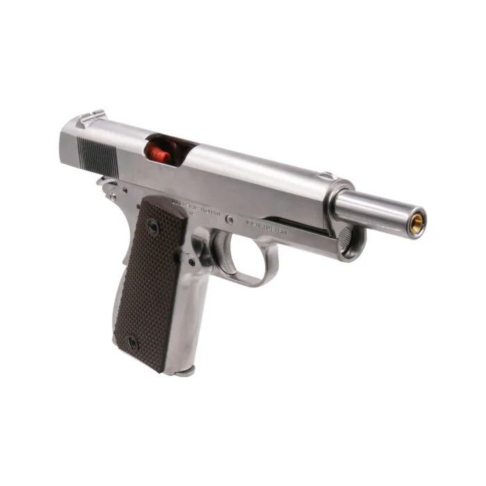 WE M1911 Full Metal Airsoft Gas Blowback Pistol (Silver)