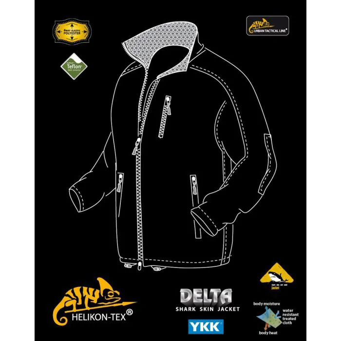 Delta Tactical Jacket Shark Skin Helikon Tex Olive XXL