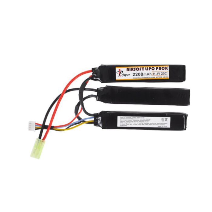 Battery Li-Po TriPack 11.1V / 2200mAh 20C IPower
