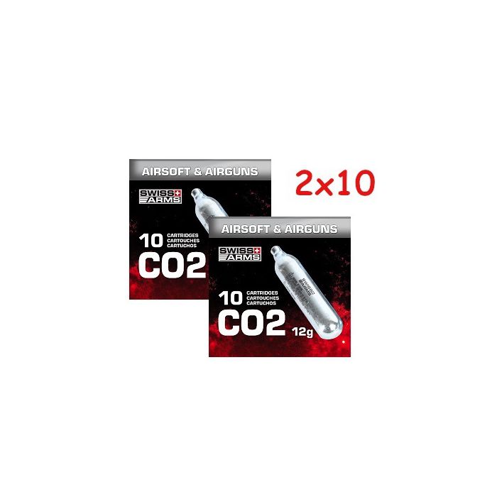 CO2 Capsule 12g Swiss Arms CyberGun 20 pcs Pack