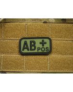 Rubber Patch Bloodtype "AB POS" Forest JTG