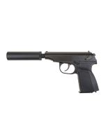 Makarov GBB gas pistol with silencer WE