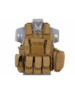 Tactical Vest Combat Armor System 8Fields Coyote