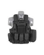 Tactical Vest Combat Armor System 8Fields Black