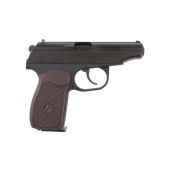 Makarov GBB gas pistol WE Brown Grip with silencer