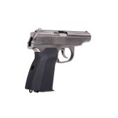 Makarov GBB gas pistol WE Silver with silencer