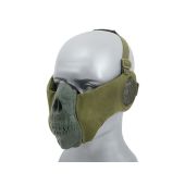 Masca Half Face Skull protectie urechi CS Olive