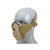 Half Face Skull Mask CS Tan
