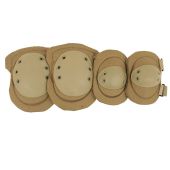 Knee and Elbow Pads Protection Set 8Fields TAN