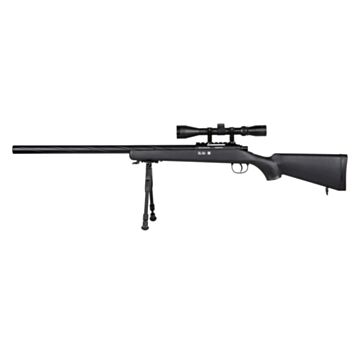 Replica sniper SA-S12 cu bipod si luneta Specna Arms Negru